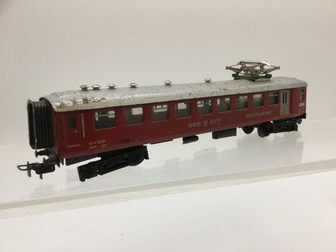 Marklin 4035 HO Gauge SBB CFF Restaurant Coach 3 Rail (INCOMPLETE)