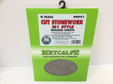 Metcalfe PN901 N Gauge Cut Stonework M1 Style Sheets