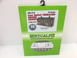 Metcalfe PN175 N Gauge Terraced House Fronts - Stone Card Kit