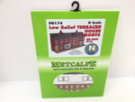 Metcalfe PN174 N Gauge Terraced House Fronts - Brick Card Kit