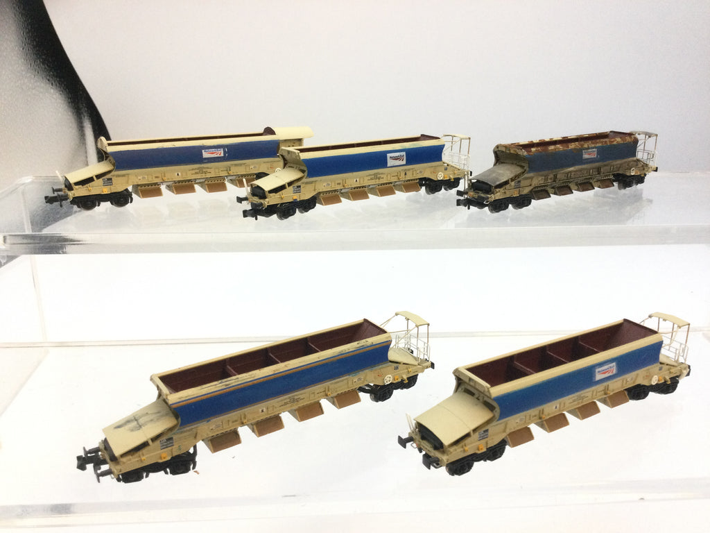 Auto Ballaster Graham Farish 377-700/377-701 N Gauge Auto-Ballaster Wagon x5 (Modified)