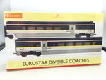 Hornby R4580 OO Gauge Eurostar Class 373 1 e300 Divisible Centre Saloons Coach Pack