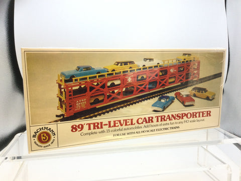 Bachmann 1265 HO Gauge Tri Level Car Transporter Wagon ATSF