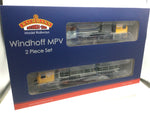 Bachmann 31-578 OO Gauge Windhoff MPV 2-Car Set Network Rail Yellow