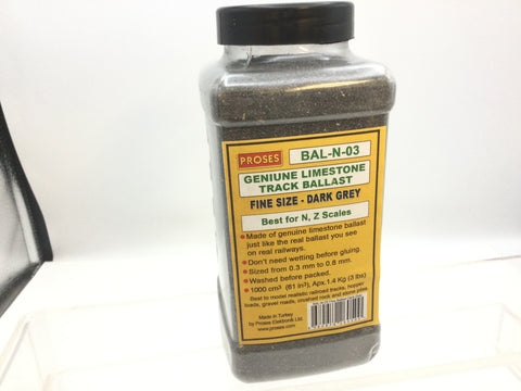 Proses BAL-N-03 N Gauge 1.4kg (3Lbs) Authentic Limestone Ballast (Dark Grey)