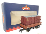 Bachmann 37-930B OO Gauge BR 3 Plank Wagon & Container B457300