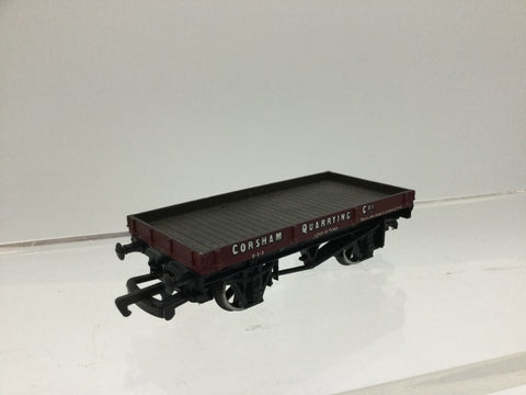 Bachmann 33-401 OO Gauge 1 Plank Wagon Corsham Quarrying Co