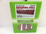 Metcalfe PO244 OO/HO Gauge Retaining Wall - Brick Card Kit