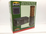 Bachmann 44-0106 OO-9 Gauge Slate Built Boiler House and Chimney