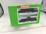 Arnold HN6535 N Gauge SNCF Eaos Gondola w/Scrap Load Wagon Set (2) IV