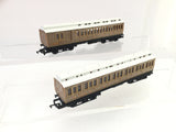 Hornby OO Gauge LNER Teak Clerestory Coaches 3857/4103