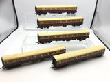 Triang R427/R428 OO Gauge Caledonian Coach Maroon/Cream x5