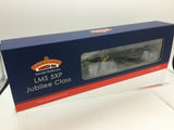 Bachmann 31-186A OO Gauge LMS 5XP 'Jubilee' 45654 'Hood' BR Lined Green (Late Crest)