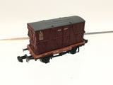 Graham Farish 377-328 N Gauge BR Conflat Wagon w Container B709708