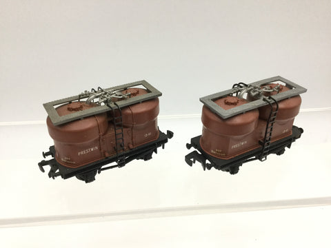 Hornby Dublo 4658 OO Gauge BR Prestwin Wagon B873000 x2