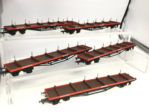 Bachmann 38-151A OO Gauge Railfreight BDA Bolster Wagons x5