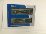 Dapol 2F-025-004 N Gauge Freightliner MJA Bogie Box Wagon Set