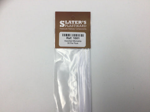 Slaters 1001 Assorted Microstrip (260mm Long, 50 Pieces)