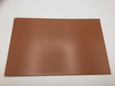 Slaters 0410 7mm/O Gauge Flemish Bond Brick Red Embossed Plastikard Sheet