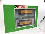 Arnold HN6517 N Gauge AZVI J2/J3 Yellow Van Set (2) V