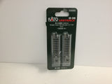 Kato 20-046 N Gauge Unitrack (S62B-A) Straight Track with Buffer Stop 62mm 2pcs