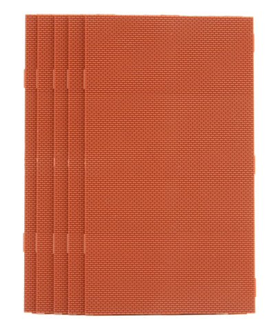 Peco LK-12107 TT Gauge Platform Brick Paviour Sheets (Pack of 5)