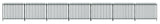 Peco LK-741 O Gauge GWR Spear Fencing/Gates - Straight