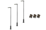 DCC Concepts LML-MSL OO Gauge Modern Post Lamps - Grey (Pack 3)