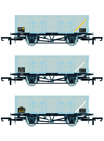 Accurascale 1083-MDOD OO Gauge BR 21T COAL21/MDO - Grey TOPS- Pack D