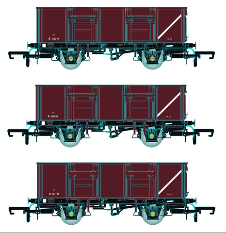 Accurascale 1091-MDVB OO Gauge BR 21T COAL21VB/MDV - Bauxite Pre-TOPS- Pack B