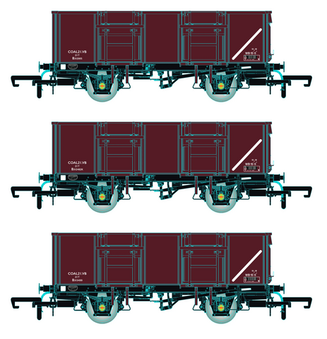 Accurascale 1092-MDVC OO Gauge BR 21T COAL21VB/MDV - Bauxite Pre-TOPS- Pack C