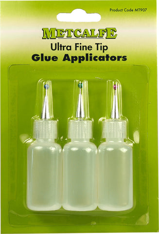Metcalfe MT907 Pack of 3 Ultra Fine Tip Glue Applicators for Card Kits