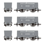Accurascale 2820 OO Gauge P8 Hopper 1904-1910 Pre-Grouping: NER Grey Triple Pack