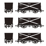 Accurascale 2831 OO Gauge P7 Hopper - NCB Black, with white cross - Triple Pack