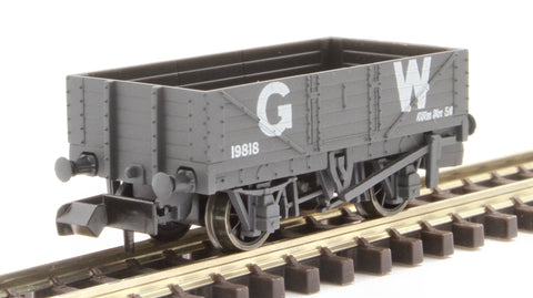 Peco NR-5000W N Gauge 5 Plank Open Wagon GWR Grey