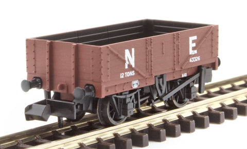 Peco NR-5001E N Gauge 5 Plank Open Wagon NE Brown