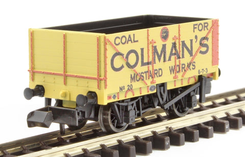 Peco NR-7006P N Gauge 7 Plank Open Wagon Colman's Mustard