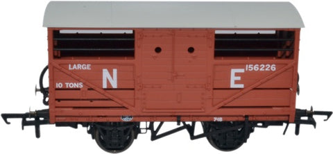 Oxford Rail 76CAT002B OO Gauge LNER Cattle Wagon E156266