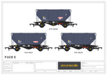 Accurascale 2022STS-C OO Gauge STS PCA Cement Wagon Triple Pack C
