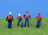 P&D Marsh PDZ6 OO Gauge Whitemetal Painted Track Maintenance Gang Figures