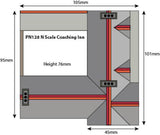 Metcalfe PN128 N Gauge Coaching Inn/Pub Card Kit