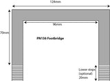 Metcalfe PN136 N Gauge Footbridge Card Kit