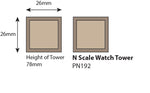 Metcalfe PN192 N Gauge Watch Towers Card Kit