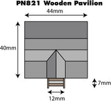 Metcalfe PN821 N Gauge Wooden Pavillion Card Kit