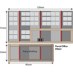Metcalfe PN921 N Gauge Station Station Parcels Office Card Kit