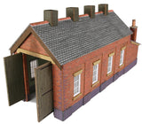 Metcalfe PN931 N Gauge Single Engine Shed - Brick Card Kit