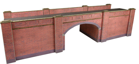 Metcalfe PO246 OO/HO Gauge Double Track Bridge - Brick Card Kit