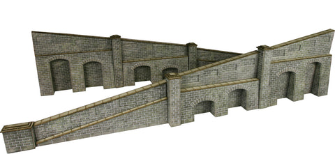 Metcalfe PO249 OO/HO Gauge Tapered End Wall - Stone Card Kit