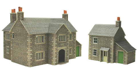 Metcalfe PO250 OO/HO Gauge Manor Farm House Card Kit