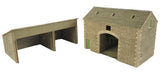 Metcalfe PO251 OO/HO Gauge Manor Farm Barn Card Kit